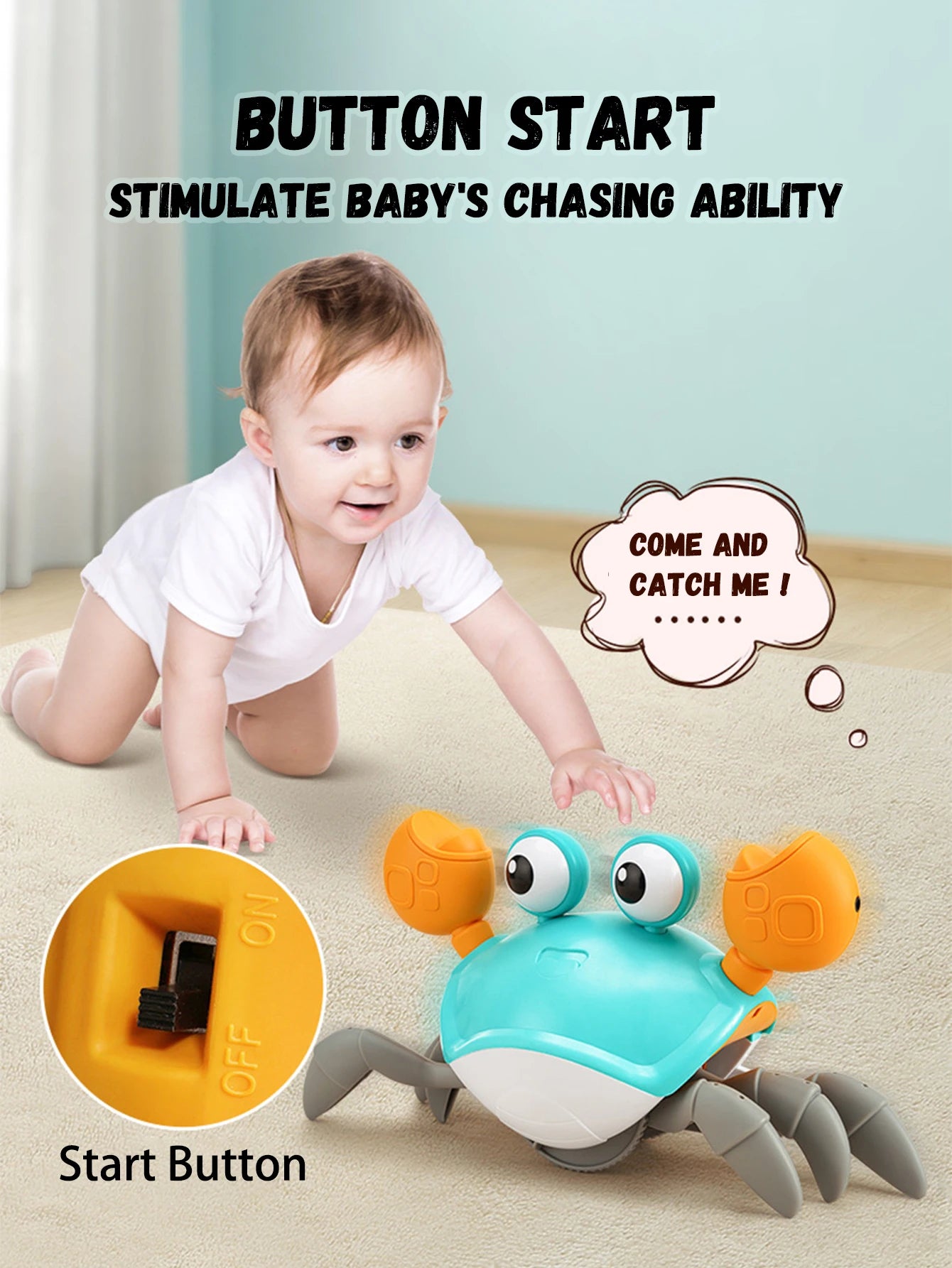 Obstacle-Avoiding Musical Baby Toy